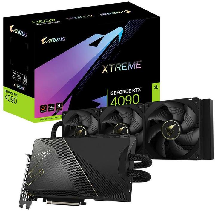 Actual product image Gigabyte Aorus GeForce RTX 4090 Extreme Waterforce 24G (24 GB)