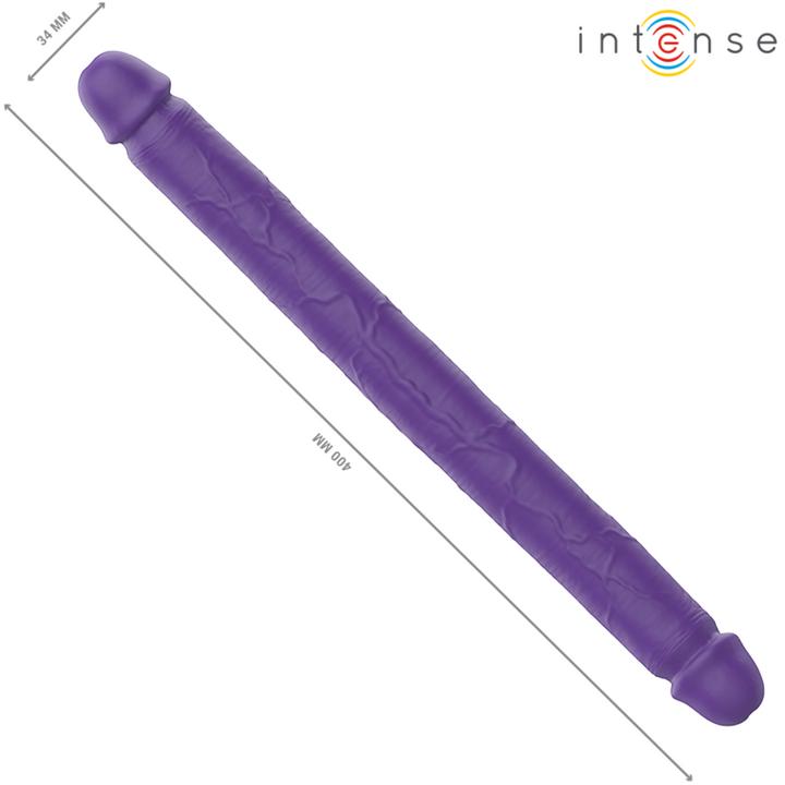 Productafbeelding Intense Gunter Dildo Doppelvibrator 40 cm Lila Fernbedienung