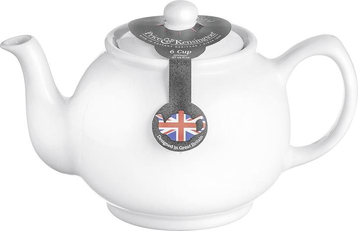 Image du produit Price & Kensington P&K Set théière + passoire à thé, blanc, 6 tasses (1.10 l)