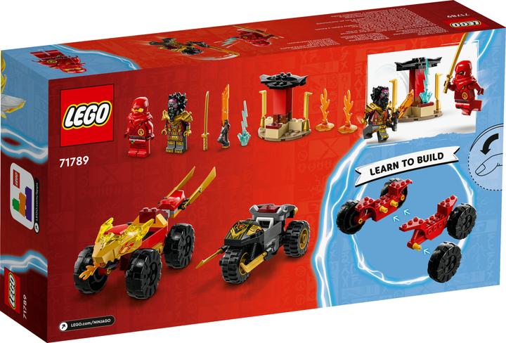 Image du produit LEGO Poursuite avec le bolide de Kai et la moto de Ras (71789, LEGO Ninjago)