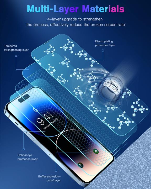 Produktbild PhoneLook Vollständig schützendes Glas mit automatischem Montagesystem gegen Blasen und Staub 3D (Apple iPhone 16)
