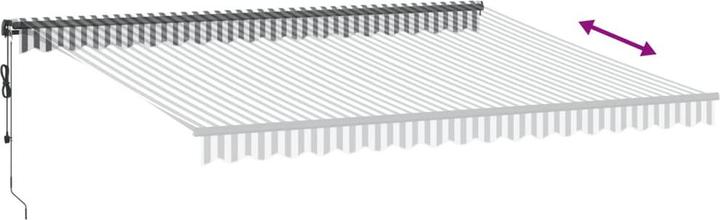 Produktbild VidaXL Markise Gelenkarmmarkise Sonnenmarkise Automatisch mit LEDs 450x350cm (4.50 m)