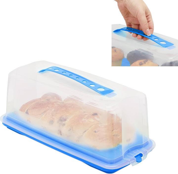 Actual product image Relaxdays Rectangular Cake Carrier