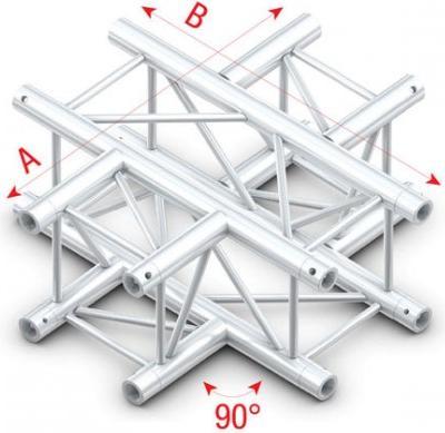 Milos Systems Pro-30 Square G Truss - T-Cross 3-way - 50 cm