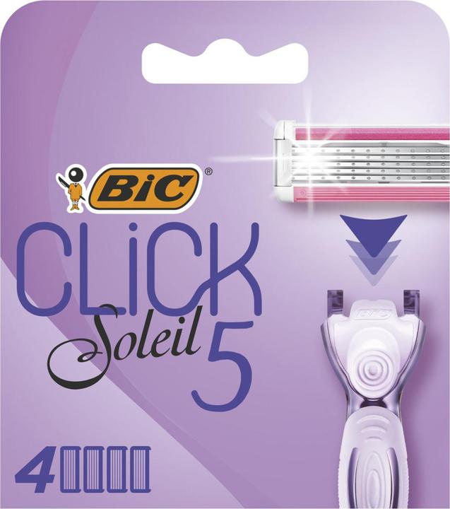 Immagine prodotto Bic Click 5 Soleil, rasoio da donna riutilizzabile, lime di ricambio (4 x)