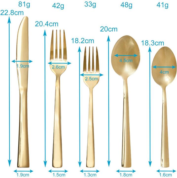 Produktbild Intirilife Besteck Set 20-teilig (20 Stück, Besteck Set)