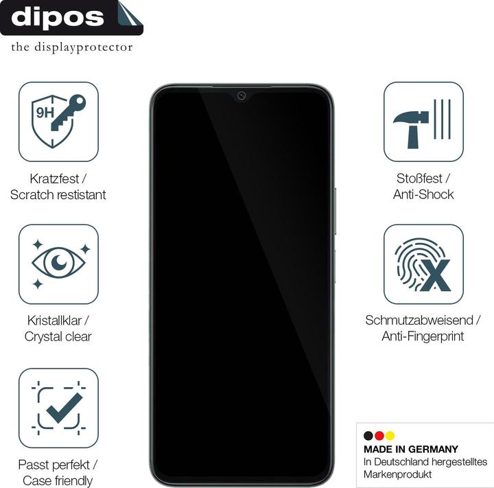 Produktbild Dipos Anti-Shock Displayschutz 9H (1 Stück, Honor X6)