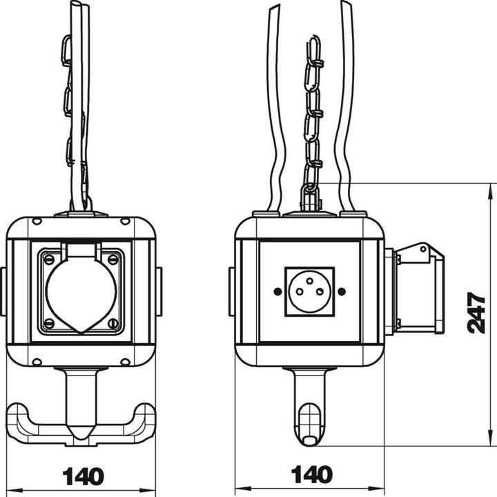 Actual product image OBO Bettermann HoverCube IP20, with handle, NF-equipped 6109808 (1 x, CEE)