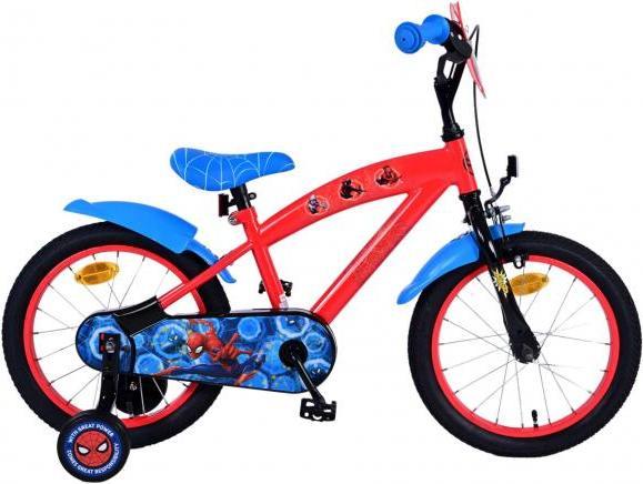 Produktbild Spiderman Disney Stitch 16 Zoll Kinderfahrrad Rot - Sicherheit, Komfort und Spass in einem!