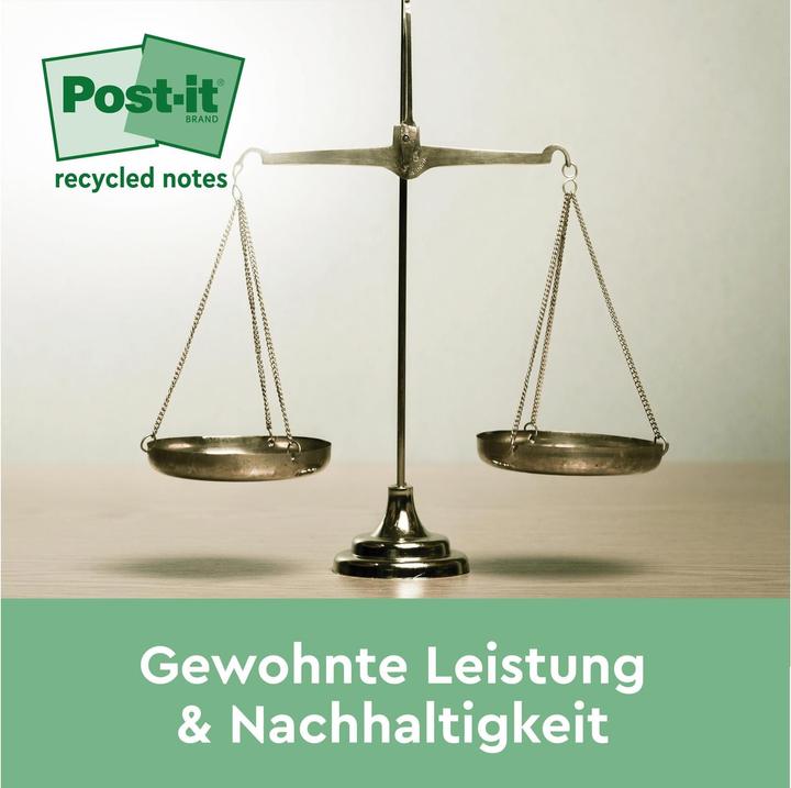 Actual product image Post-it Recycling Notes (76 x 76 mm)