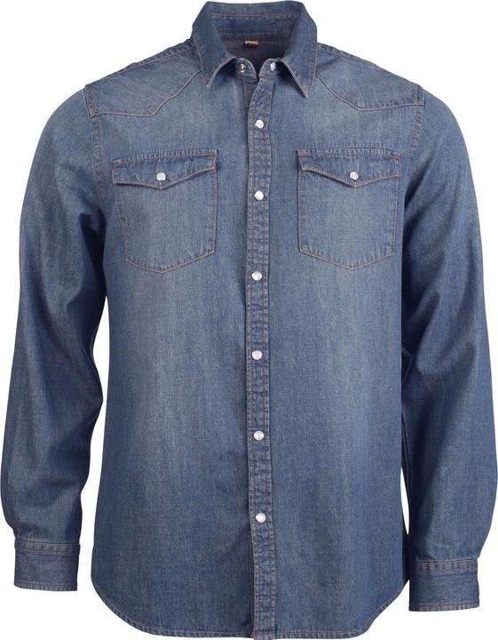 Image du produit Kariban Chemise en denim à manches longues (S)