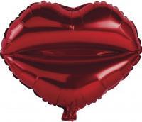 Image du produit Rayher Ballon aluminium embrassant les lèvres, rouge clas