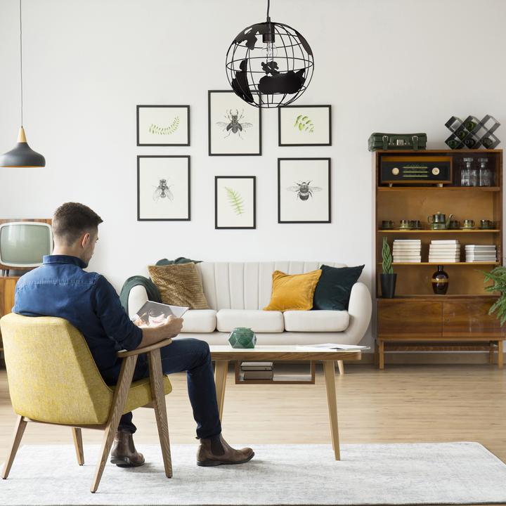Actual product image Relaxdays Pendant lamp ball (E27)