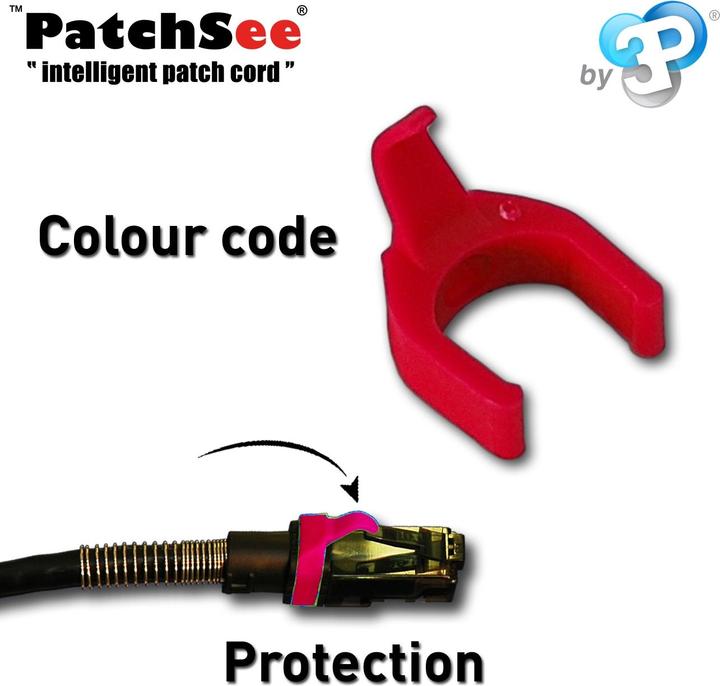 Produktbild PatchSee PatchClip 50 Stück Rot (0.10 m)