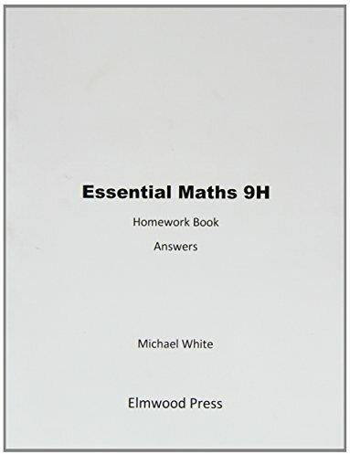 Actual product image Essential Maths 9H Homework Answers (English, Michael White, 2010)