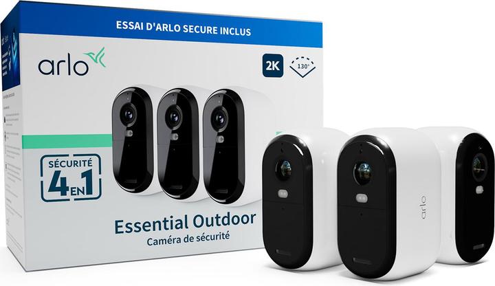 Actual product image Arlo Essential 2 2K Outdoor Camera 3-pack (2688 x 1520 pixels)