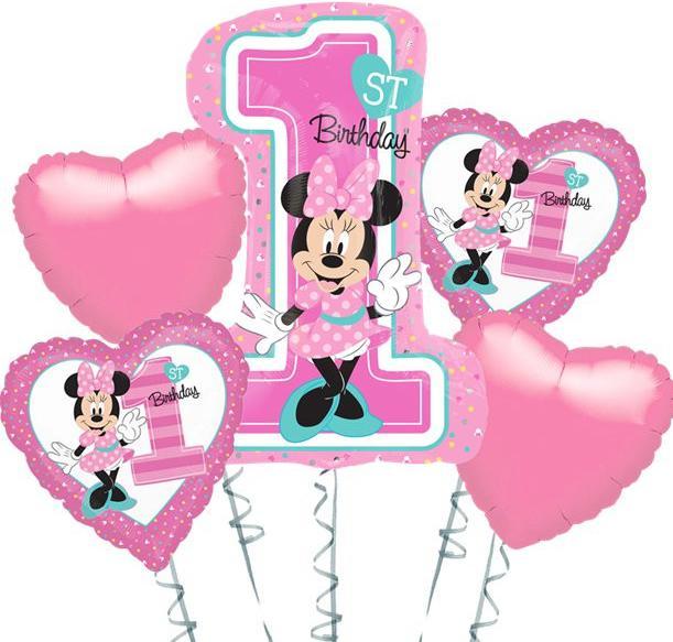 Immagine prodotto Anagram Bouquet di palline 1er Anniversaire Minnie Mouse