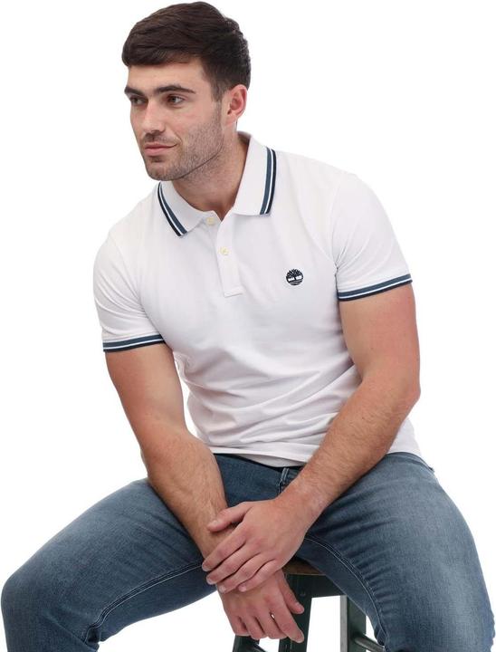Actual product image Timberland Unisex Adult Tipped Short-Sleeved Polo Shirt (S)