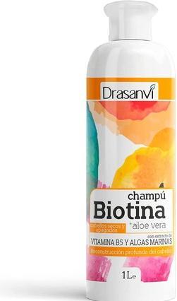 Immagine prodotto Drasanvi Shampoo alla Biotina e Aloe Vera per capelli secchi e spenti (1000 ml, Shampoo secco)