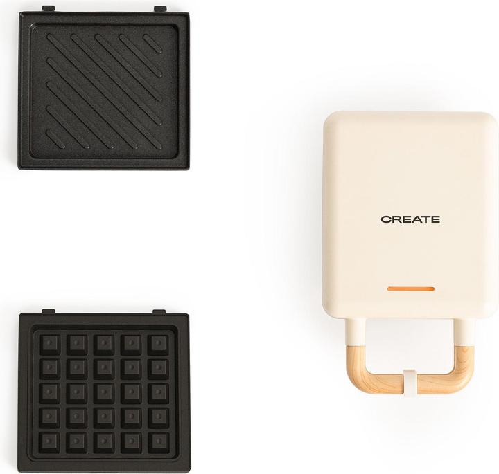 Image du produit Create STONE 2 IN 1 COMPACT - Four à sandwich et gaufrier