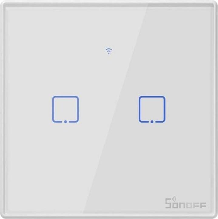Actual product image Sonoff RF light switch T2EU2C-RF