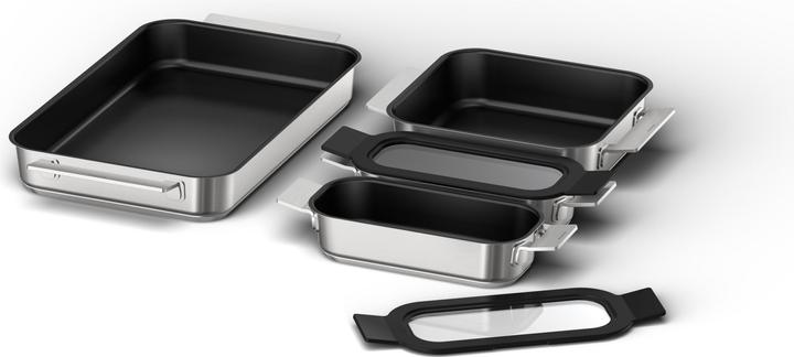 Actual product image Siemens Accessories HZ9FF040 (Pan set + pot set, Stainless steel)