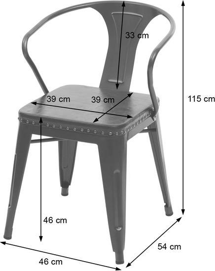 Produktbild Swisshandel24 Esszimmer-Set HWC-H10, 4x Esszimmerstuhl Esszimmertisch, Ulme Holz FSC Industrial Gastronomie braun