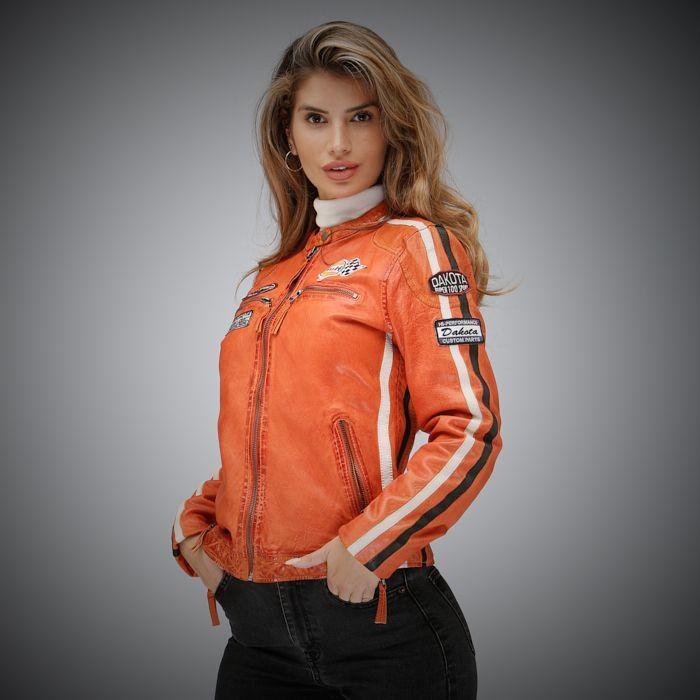 Grandprix Originals GPO - Gulf Lady Racing Jacket, orange, Gr. 38 (38)