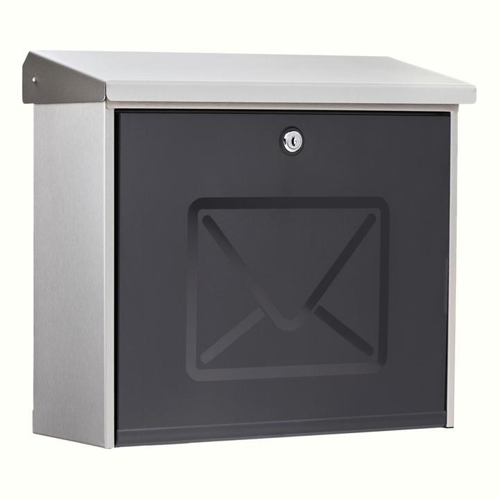 Image du produit Burg Wächter Boîte aux lettres en acier inoxydable LxHxP 380/340/148 mm Lucca 3713 Ni avec arrêt d'ouverture