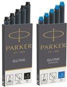 Produktbild Parker Pen Grossraum-Tintenpatronen Quink, schwarz permanent (Schwarz, 5 x)