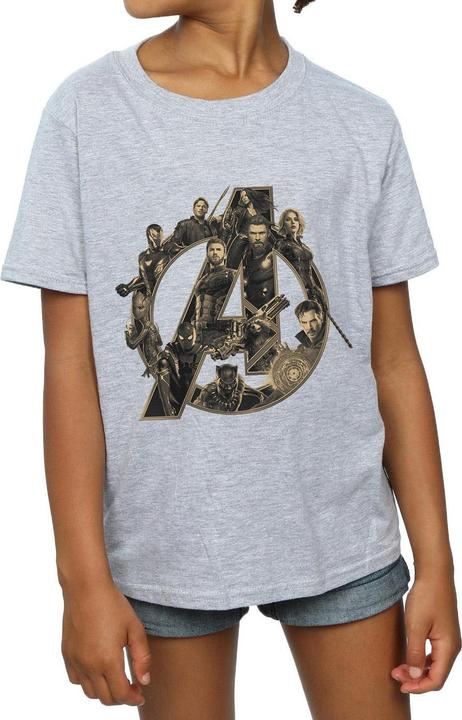 Immagine prodotto Avengers Infinity War Logo Maglietta Ragazze (140, 146)
