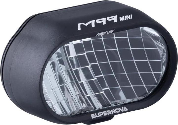 Image du produit Supernova Phare E-Bike M99 Mini PURE25, 5-13.5V DC, 450 lm 150Lux, boîtier en aluminium, câble de connexion (450 lm)