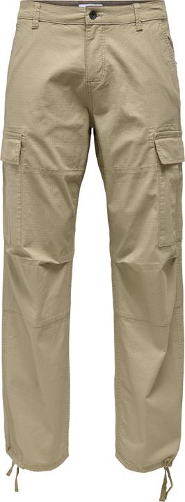 Only & Sons Locker geschnitten Mittlere Taille Gummizug Cargohose Hose