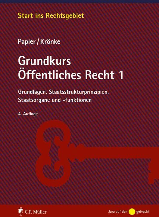 Actual product image Grundkurs Öffentliches Recht 1 (German, Hans-Jürgen Paper, Christoph Krönke, 2022)