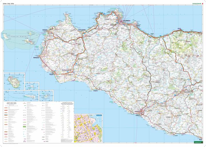 Image du produit Sicile, carte routière et de loisirs 1:150.000, freytag & berndt