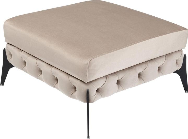 Image du produit Kare Design Hocker Bellissima Velvet Beige 80cm