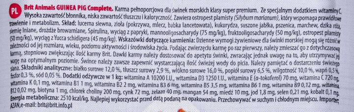 Image du produit Brit Animals Guinea Pig Complete - Nourriture sèche pour cochons d'Inde - 300 g (0.30 kg, 1 x)