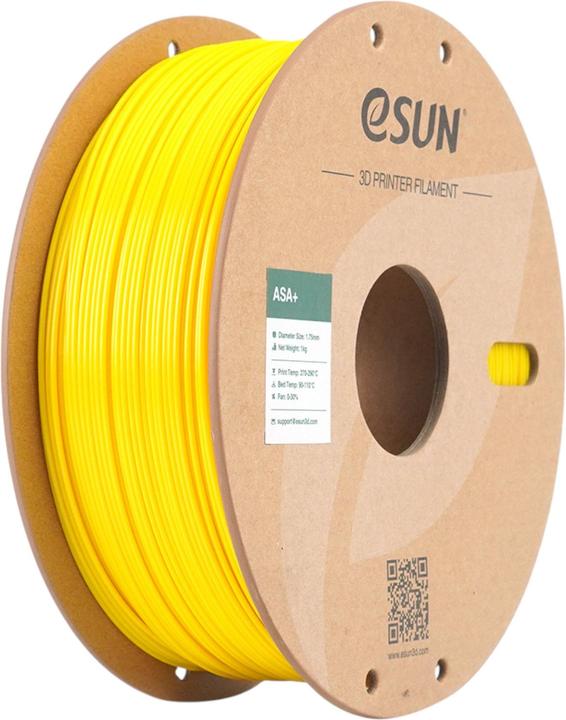 Actual product image eSUN ASA+ 1,75mm YELLOW 1kg (1.75 mm, 1000 g, Yellow)