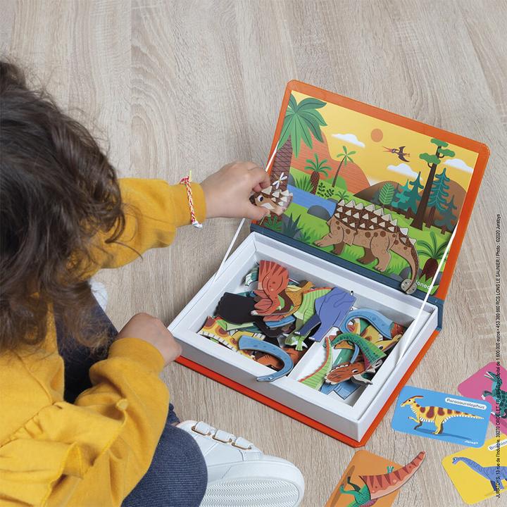 Actual product image Janod Magneti'book Dinosaur (English, Italian, French, German)