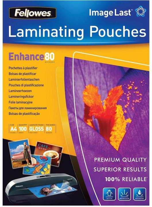 Immagine prodotto Fellowes Potenziare 80 (A4, 100 Pezzo/i, 80 µm)