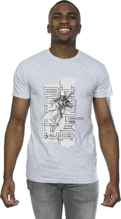 Immagine prodotto Star Wars The Book Of Boba Fett Fennec Illustration Maglietta Uomo (XXL)