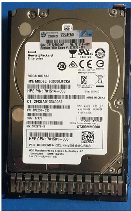 Actual product image HPE 872475-B21 (0.30 TB, 2.5")