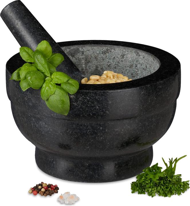 Image du produit Relaxdays Mortier 20 cm, avec pilon