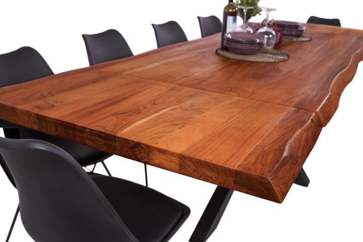 Produktbild SAM CALI ANSTECKPLATTE Baumkante massiv Akazie (200 x 100 x 77 cm)