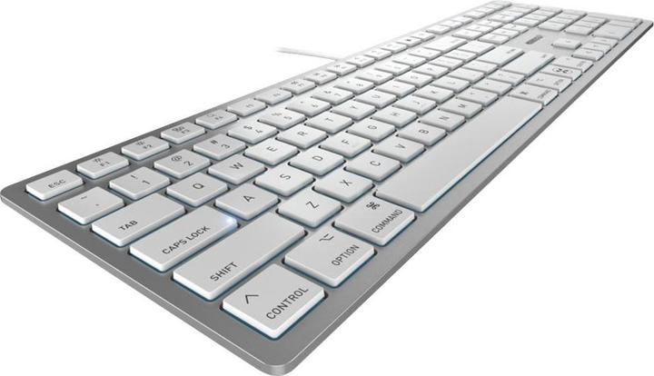 Actual product image CHERRY TAS KC 6000 C FOR MAC Corded US-Layout silver/white (US, Cable)