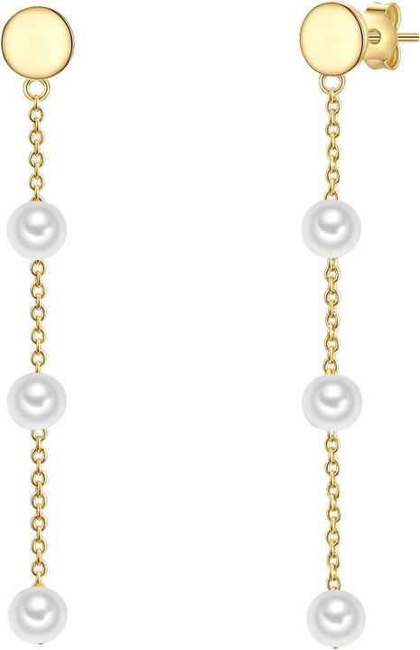 Glanzstücke München Damen Sterling Silber Süsswasser-Zuchtperle gelbgold - 31450 (Sterling Silber)
