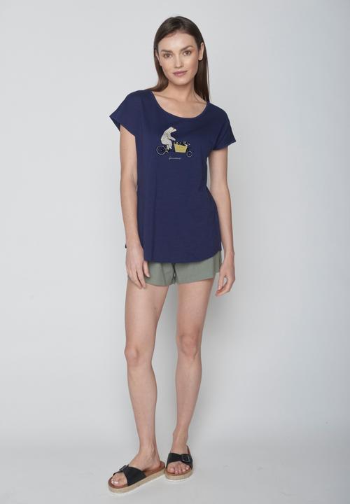 Produktbild Greenbomb Women's Bike Cargo Raccoon Cool T-Shirt (XS)