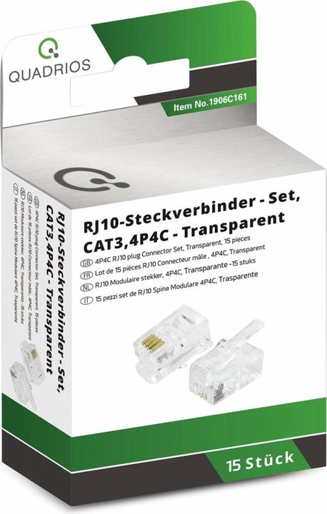 Image du produit Quadrios Kit de connecteurs modulaires, nombre de pôles 4P4C