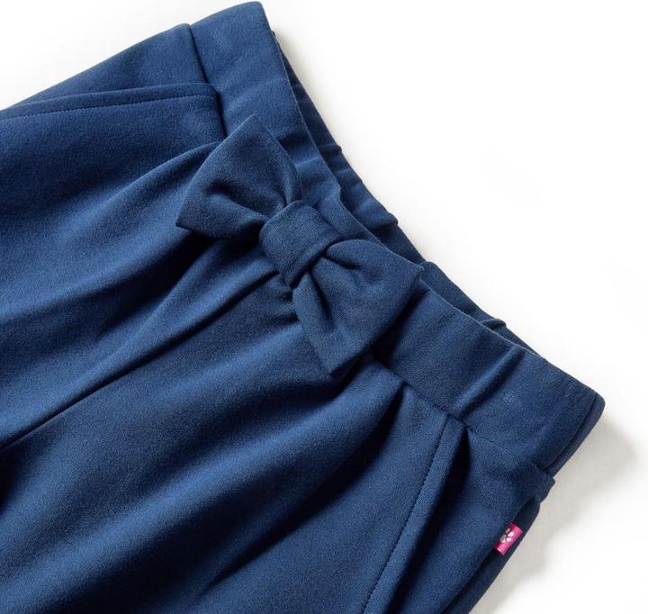 Actual product image VidaXL Children's trousers with wide legs navy blue 116,Material: 65 (116)