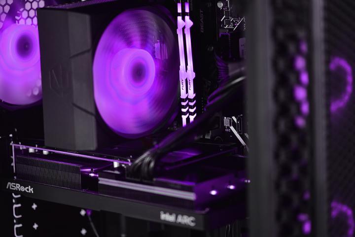 Actual product image Actina 5901443339281 PC Midi Tower AMD Ryzen™ 5 5600 DDR4-SDRAM SSD AMD Radeon RX 7700 XT Black (AMD Ryzen 5 5600, 32 GB, 1000 GB, Radeon RX 7700 XT)